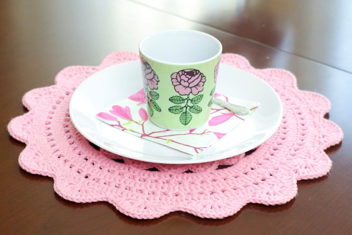 Crochet Placemat Pattern alicia Placemats PDF Etsy UK