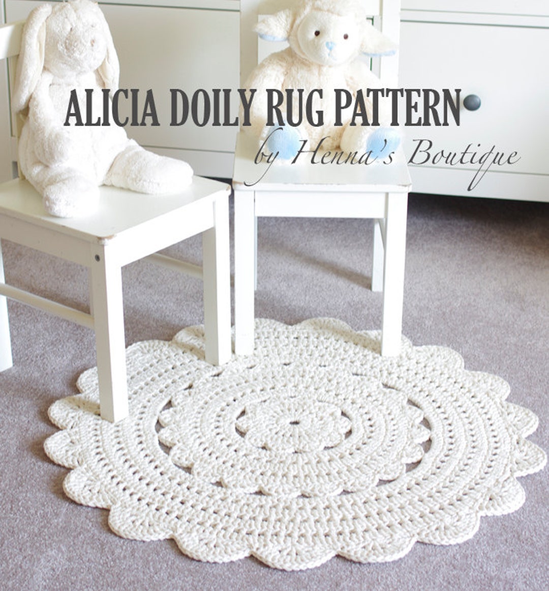Crochet Doily Rug Pattern -