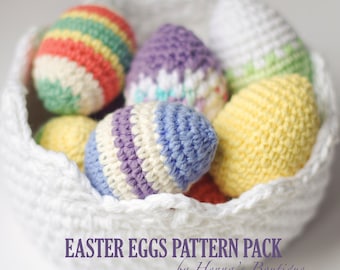 Crochet Pattern - Easter Eggs Pattern Pack - PDF