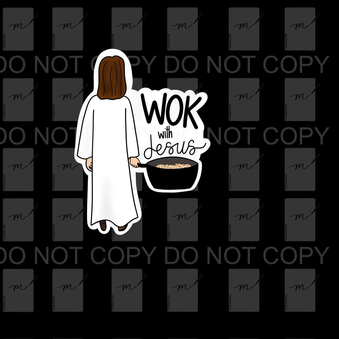 Wok With Jesus Sticker - Etsy Australia
