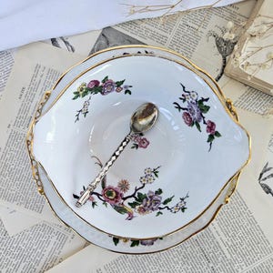 Saucière Bernardaud Limoges - Bengali – Porcelaine ancienne fleurie – Début XXe siècle – Vintage French Tableware