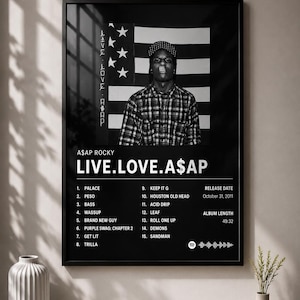 ASAP Rocky Poster Bundle | Don’t Be Dumb, TESTING, Long.Live.Asap, At.Long.Last.Asap, Live.Love.Asap | Printable Wall Art | Digital Download