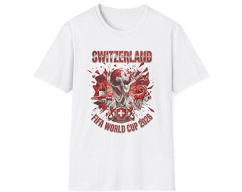 Camiseta de fútbol de Suiza para el Mundial 2026 / Camiseta con estampado de la Cruz Cinética