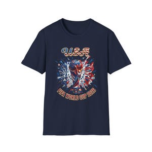 Camiseta de la selección de fútbol de EE. UU. para la Copa Mundial de 2026 / Camiseta de fútbol USMNT con arte cinético imagen 14