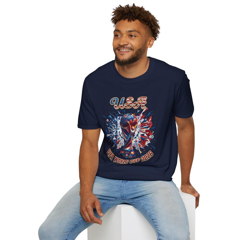 Camiseta de la selección de fútbol de EE. UU. para la Copa Mundial de 2026 / Camiseta de fútbol USMNT con arte cinético imagen 20
