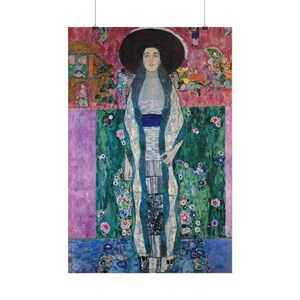 Gustav Klimt y Adele Bloch-Bauer II - Póster vintage - Retrato expresionista de 1912 - Impresión artística, obra maestra clásica de bellas artes