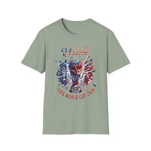 Camiseta de la selección de fútbol de EE. UU. para la Copa Mundial de 2026 / Camiseta de fútbol USMNT con arte cinético imagen 9