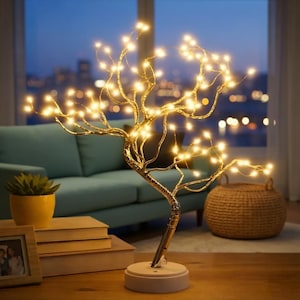 Spirit Tree Fairy Light Lamp – DIY Decorative Light with Remote Control, USB/Battery Operated