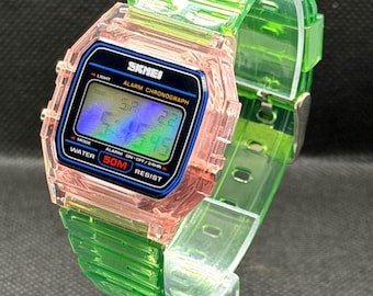 Modded digital watch (Preachy Greenz)