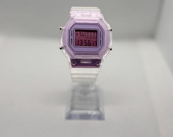 改造スポーツウォッチ（パープルクリスタルライト）