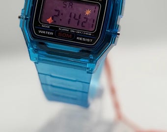 Modded digital watch (Pokémon Blue Version)