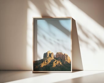 Sedona Moon Film Print | Desert Landscape Wall Art (Digital Download)