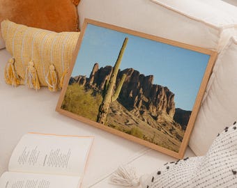 Arizona Desert Cactus Print | Southwest Wall Art (Digital Download