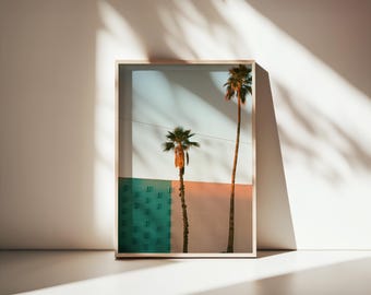 Arizona Palm Tree Print | Southwest Wall Art (Digital Download