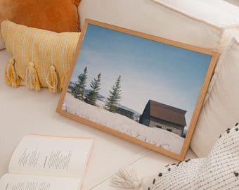 Colorado Mountain Scene, Winter Wall Art (Digital Download)