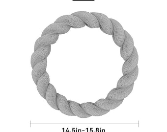 Plush Braided Steering Wheel Cover: Winter Warm Fuzzy Auto Accessory (36cm, 38cm, 39cm)