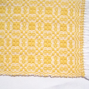 Dollhouse Rug, Miniature Handwoven Area Rug, Miniature Banana Yellow Dollhouse Rug 画像 4