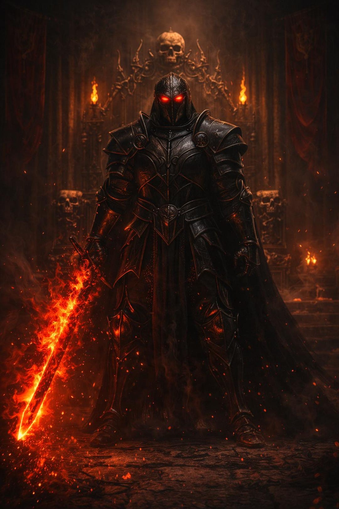 Knight Throne Dark Knight of the Throne Room - Etsy