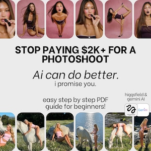 AI Avatar Masterclass, voor branding/fotoshoots/socialmediaplatforms (pdf): Higgsfield & Gemini-zelfstudie