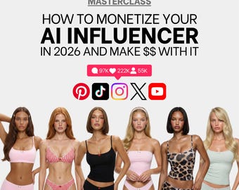 Monetizar la inteligencia artificial como influenciador (ebook) y branding en redes sociales (PDF)
