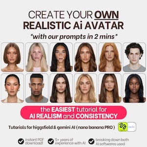 Come creare un influencer AI realistico per branding, servizi fotografici e social media (PDF): tutorial di Higgsfield e Gemini