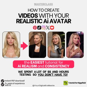 AI Influencer Video and Podcast Tutorial with Higgsfield (PDF download)