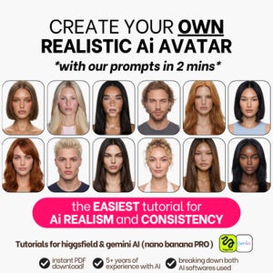 Tutorial per creare influencer realistici con l'IA: branding, servizi fotografici e gestione dei social media (PDF)