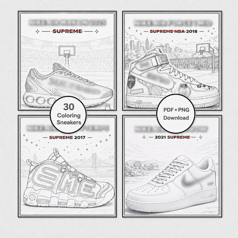 The Ultimate Streetwear Collab Coloring Book - Etsy