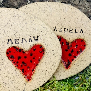 Perfect Gift for Mom Abuela, Mimi, Memaw, Custom Personalized Puddler Stone For Butterflies, Pollinators, Gardeners, Muddler image 1