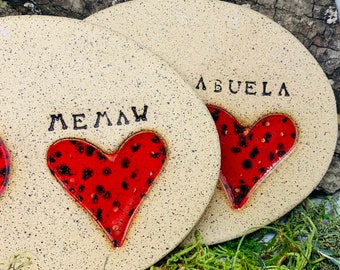 Perfect Gift for Mom! Abuela, Mimi, Memaw, Custom Personalized Puddler Stone For Butterflies, Pollinators, Gardeners, Muddler
