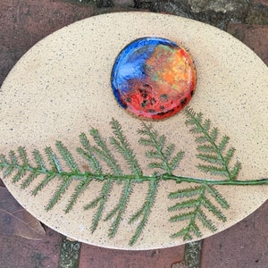 My Original Fern Butterfly and Bee Puddler Stone | Muddler, Gift for Gardeners and Butterfly Lovers