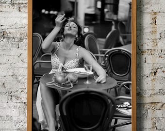 Italian Pasta Wall Art - Black and White Kitchen Canvas Print