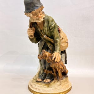 Capodimonte Man With Dog - Etsy