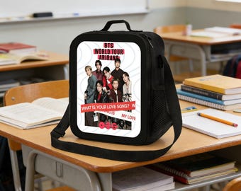 Bolsa para el almuerzo del regreso de BTS Arirang, lonchera isotérmica para fans del Kpop para uso diario.