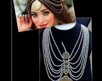Kundan Designer hand made Matha Patti Head Cover