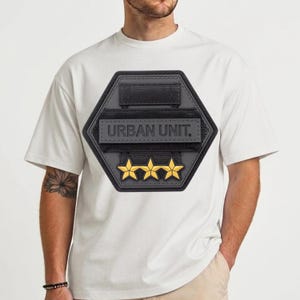 Urban Unit PNG, Tactical Patch Design, Military Style Badge, Police Security Graphic, Black Ops Shirt Design, Sublimation PNG, DTF File, Com