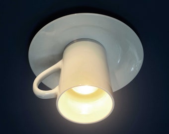 Ceiling light. Coffee Mug, Cup. Flush mount.