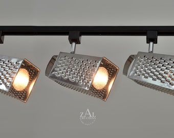 Grater Track Light Fixture. 3 Track lights and Track. Spot light.