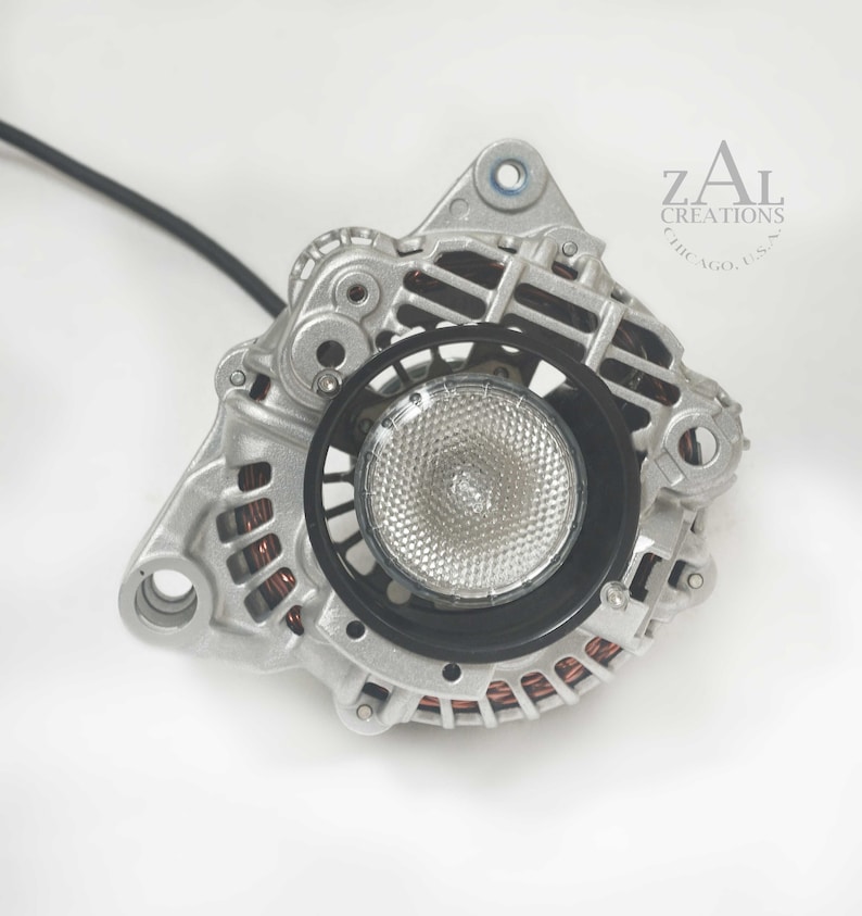 Alternator Pendant Light. Automotive Generator Lamp. Etsy Canada