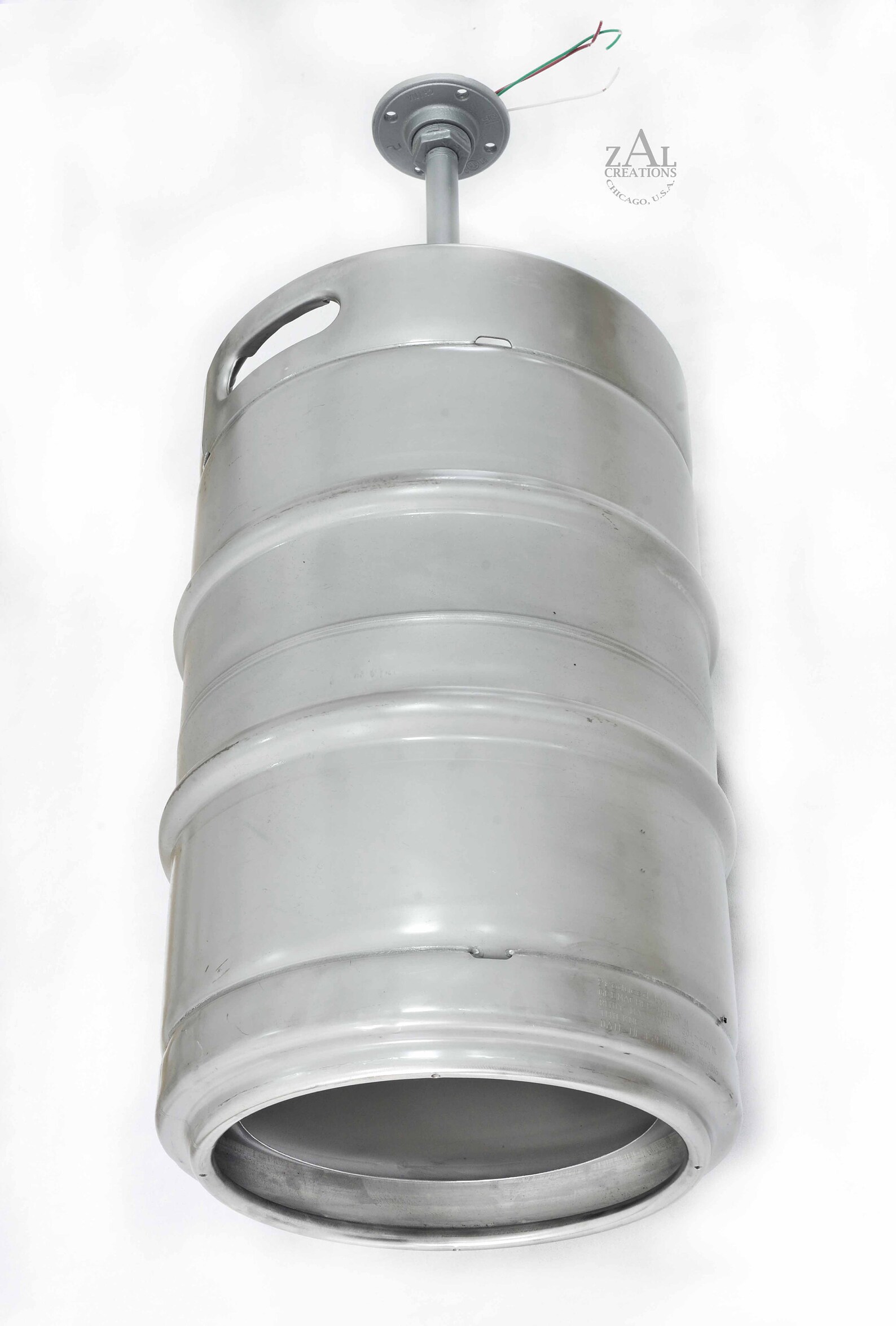 Beer Keg Light Keg Lighting Pendant Light. Stainless Steel Etsy