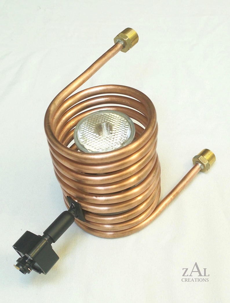 Track light, Distillery, Track head, Copper coil condenser. Immersion chiller image 4