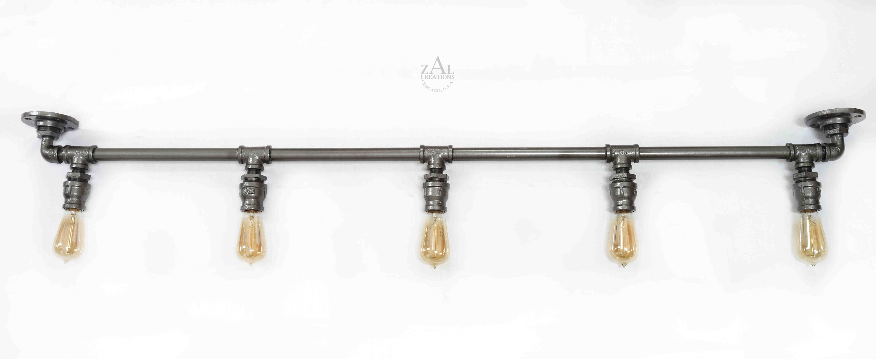 Track Lighting, Industrial Style Pipe Light. Ceiling, Vanity, Wall ...