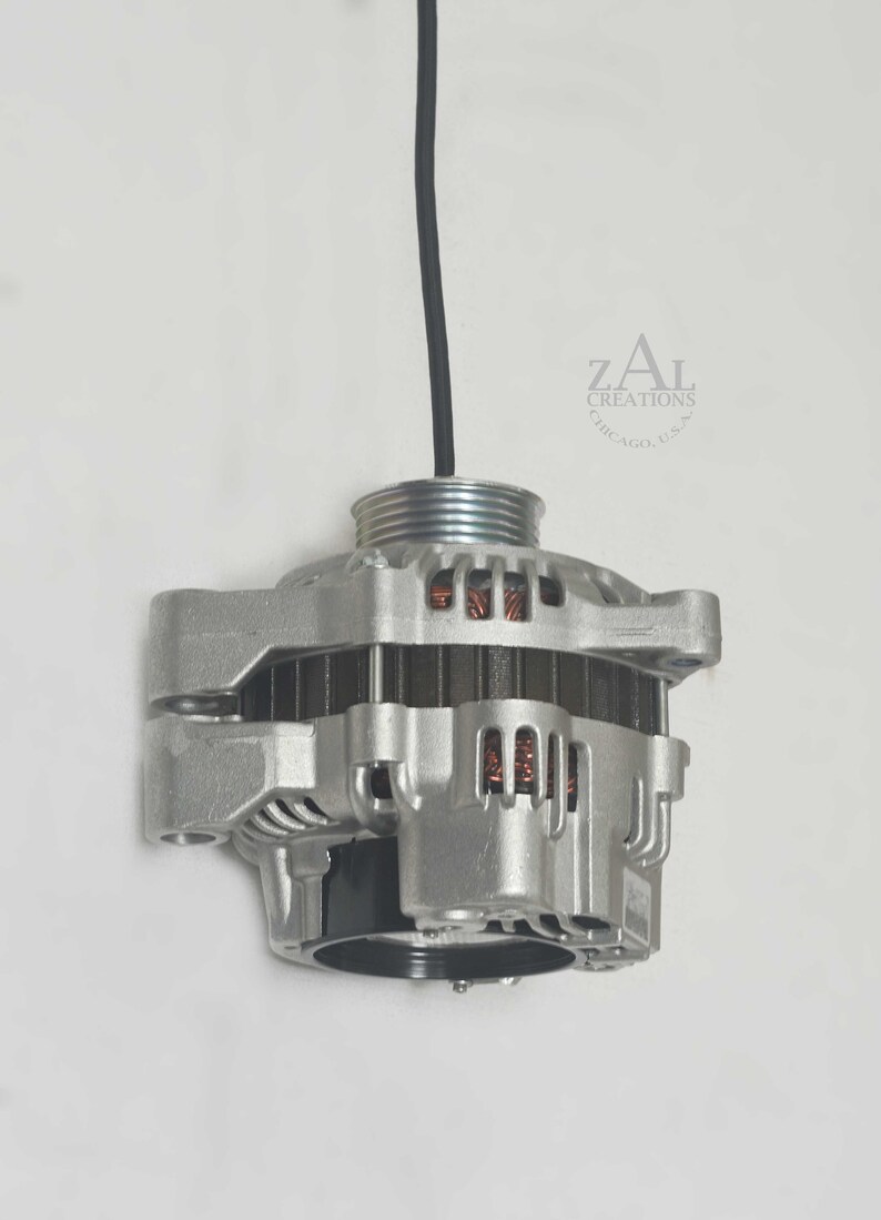 Alternator Pendant Light. Automotive Generator Lamp. Etsy Canada