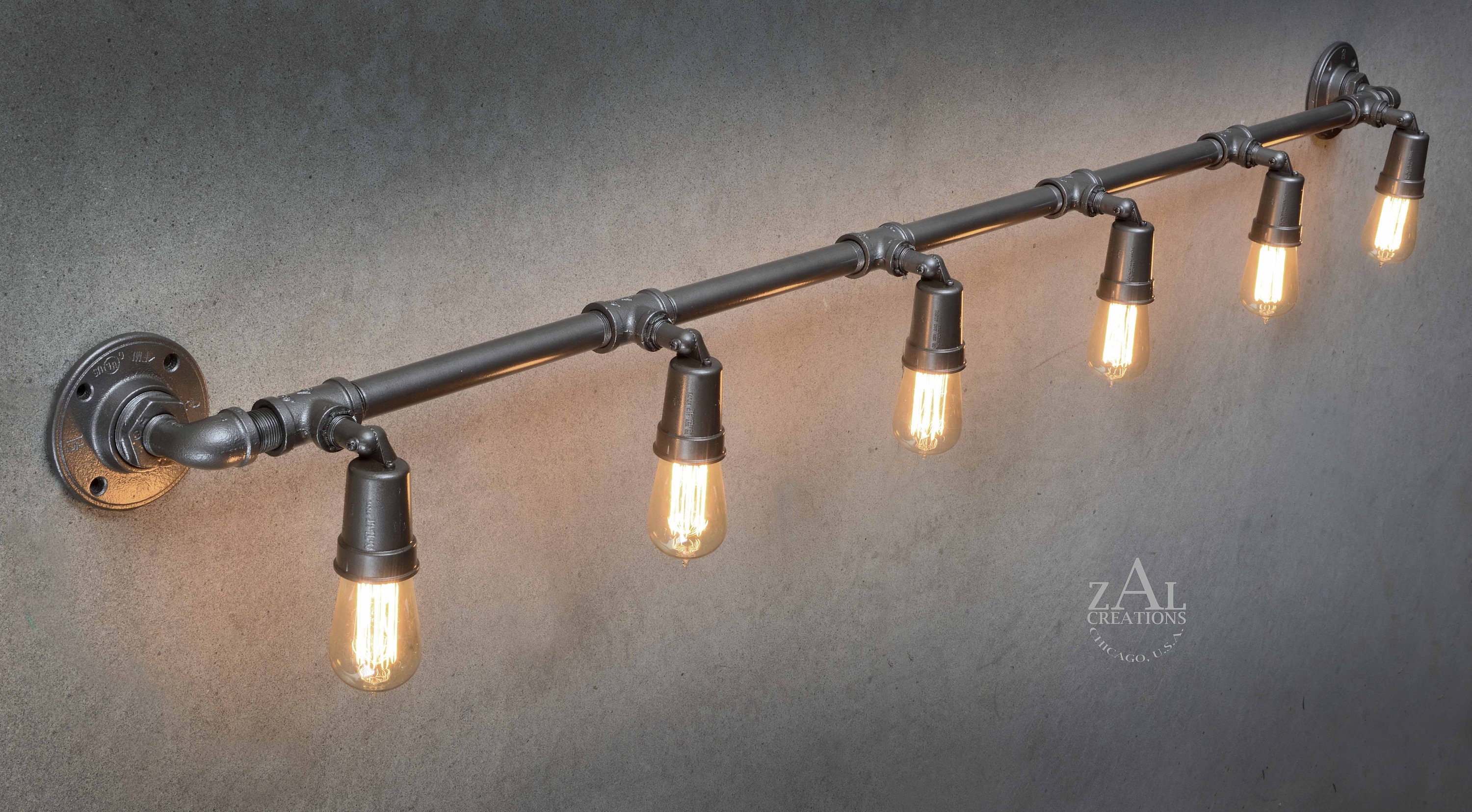 Track Adjustable Industrial Style Wall Light Etsy