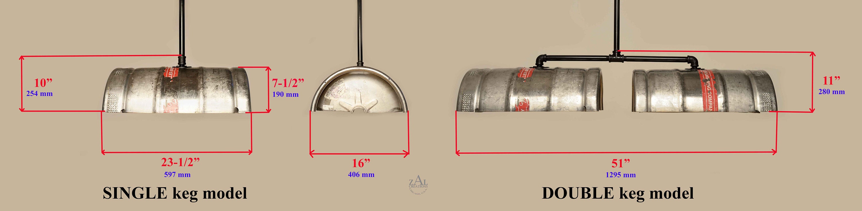 Beer Keg Light Keg Lighting Pendant Light. Stainless Steel Etsy Canada