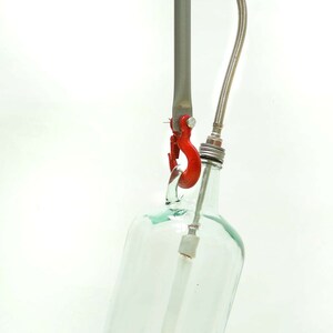 Pendant Light, Wine jar, Wine jug, Wine bottle. Lamp. image 3