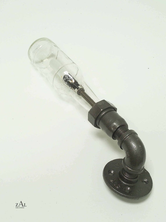 Applique Murale Lampe Bouteille De Bière Tuyau De Plomberie Et