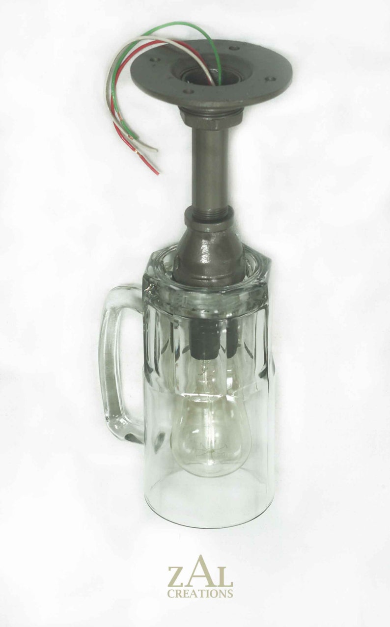 Ceiling Light Pendant Light Beer Mug Lamp With Vintage Style Etsy