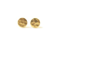 Gold Stud Earrings Circles