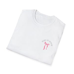 Stylish Bow Graphic T-Shirt for All Occasions, Trendy Unisex Tee, Casual Wear, Gift for Her, Pink Ribbon Shirt, Celebratory Fashion